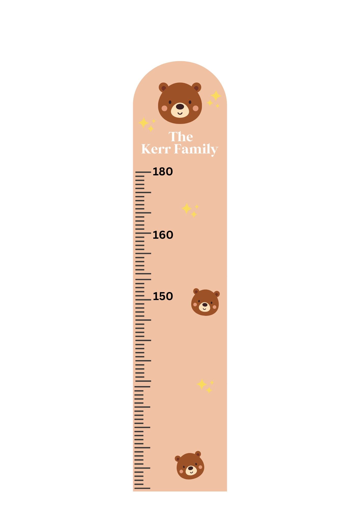 Bear height chart
