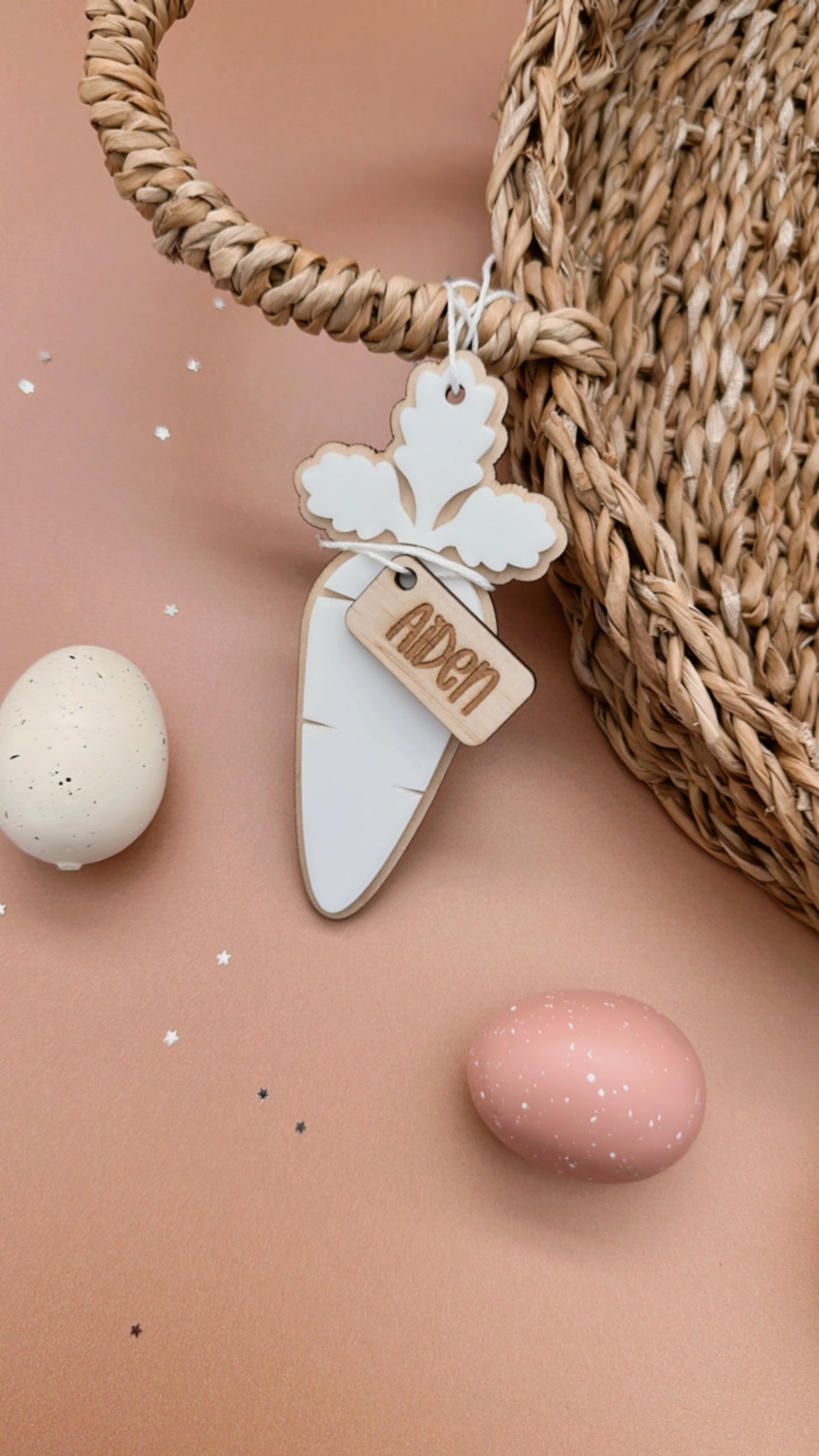 Carrot Easter Basket Tag