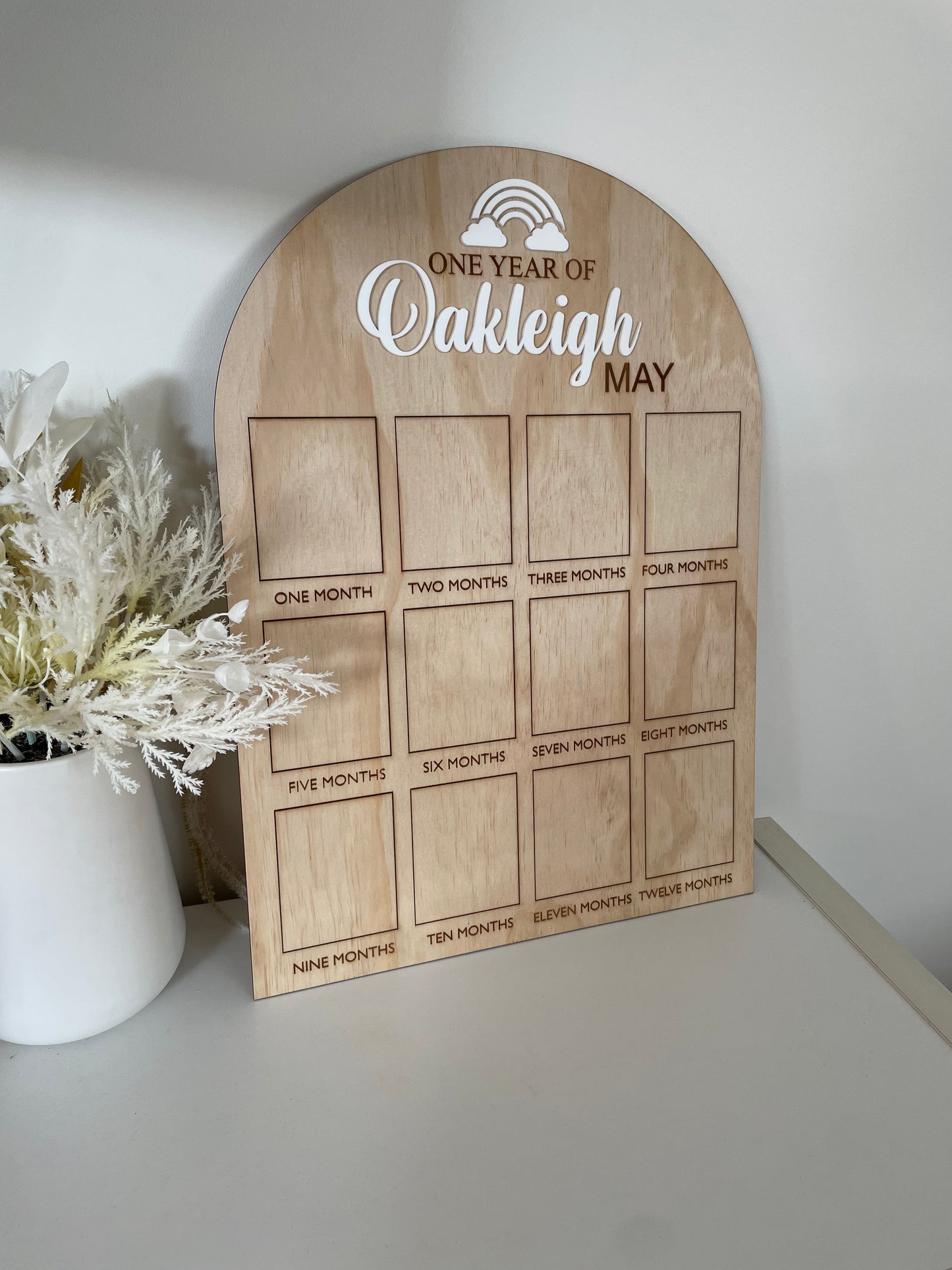 One year of photo board- Rainbow