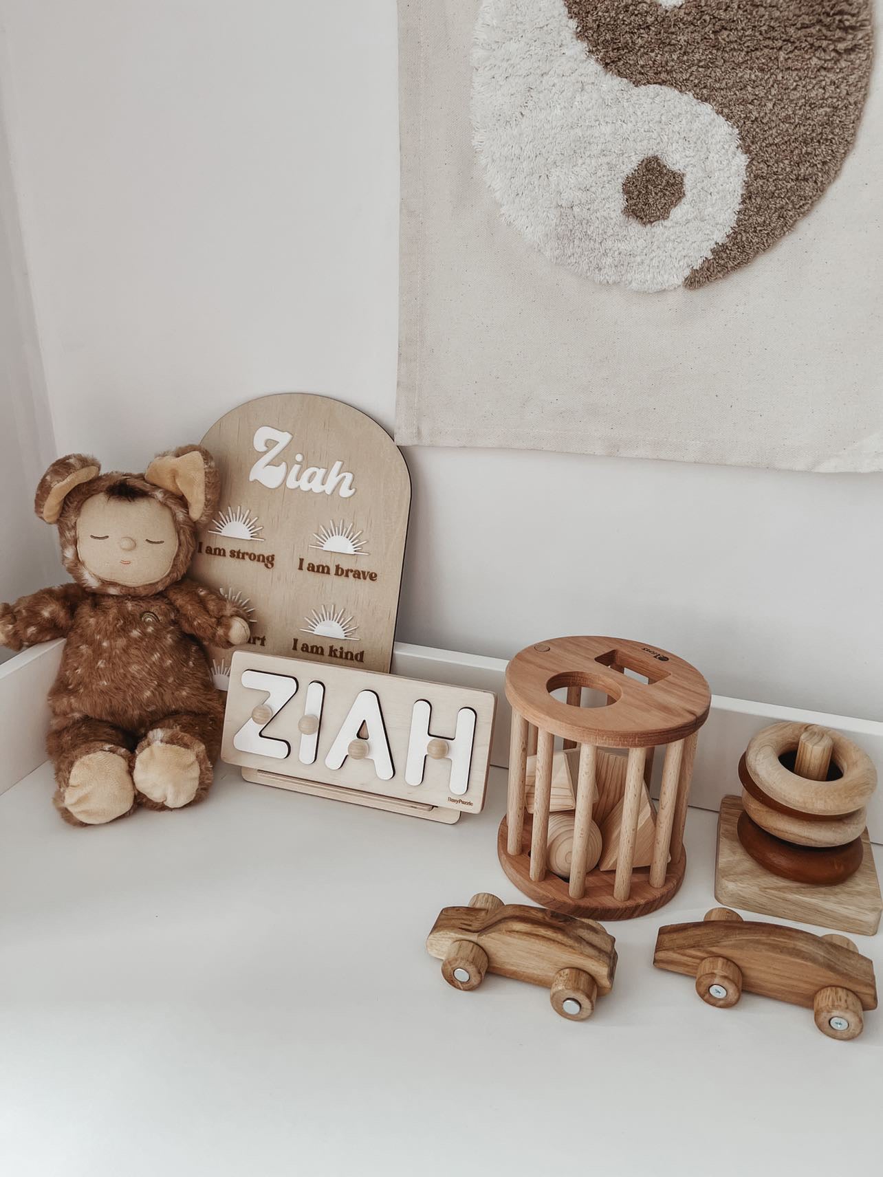 Sun Affirmation Plaque- Wood