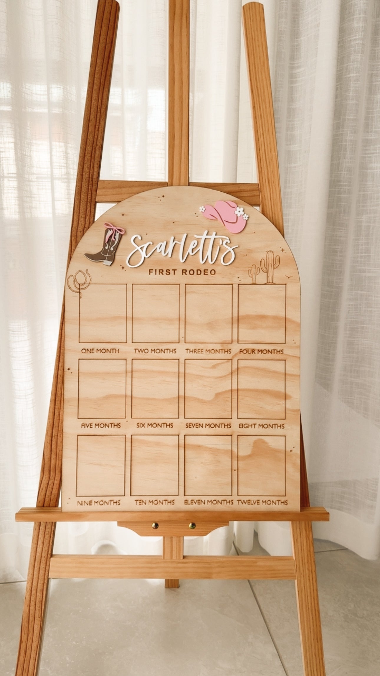 Birthday board- First Rodeo