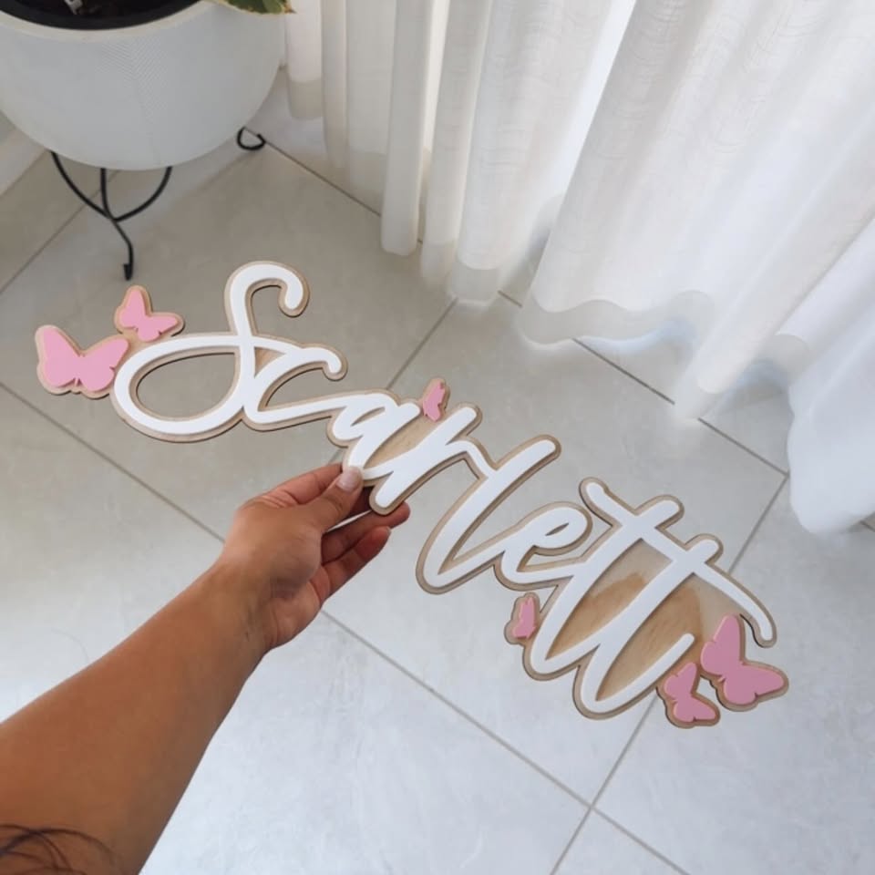 Butterfly Name Plaque