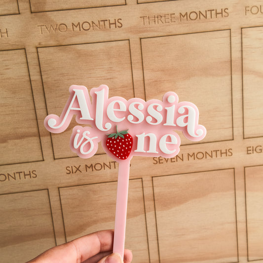 Strawberry Cake Topper