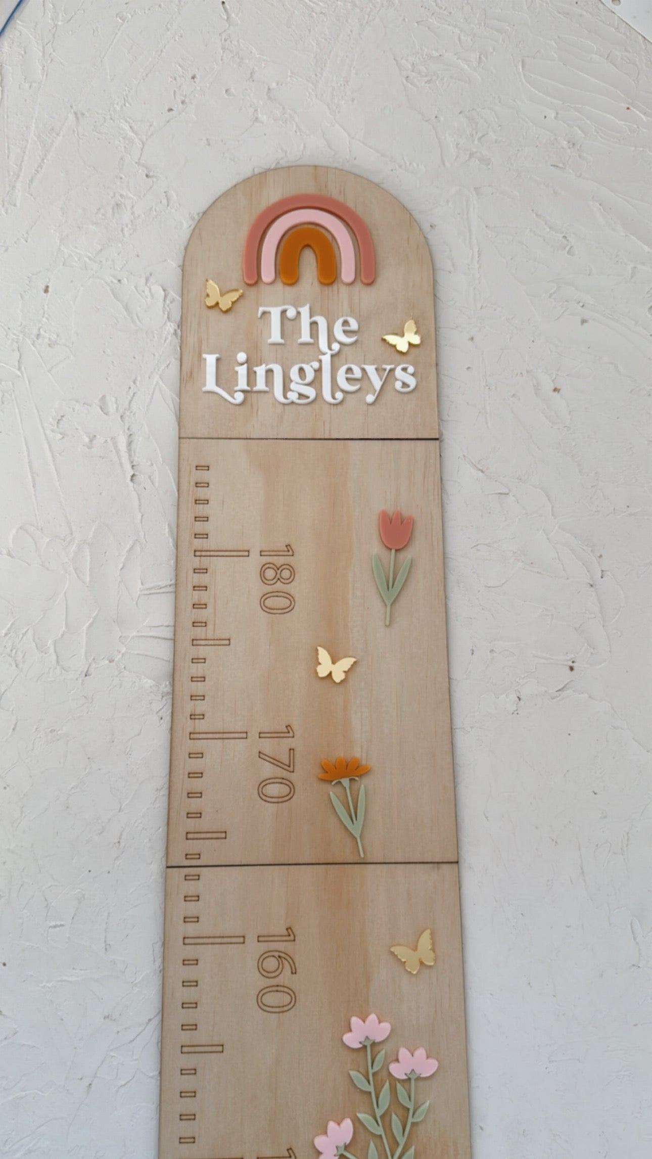 Height growth chart- floral