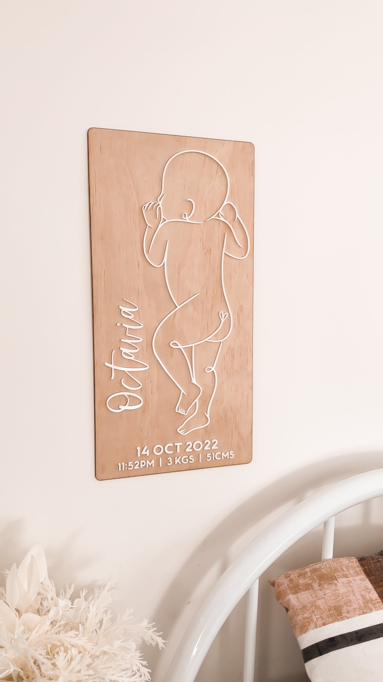 1:1 Scale Birth Plaque