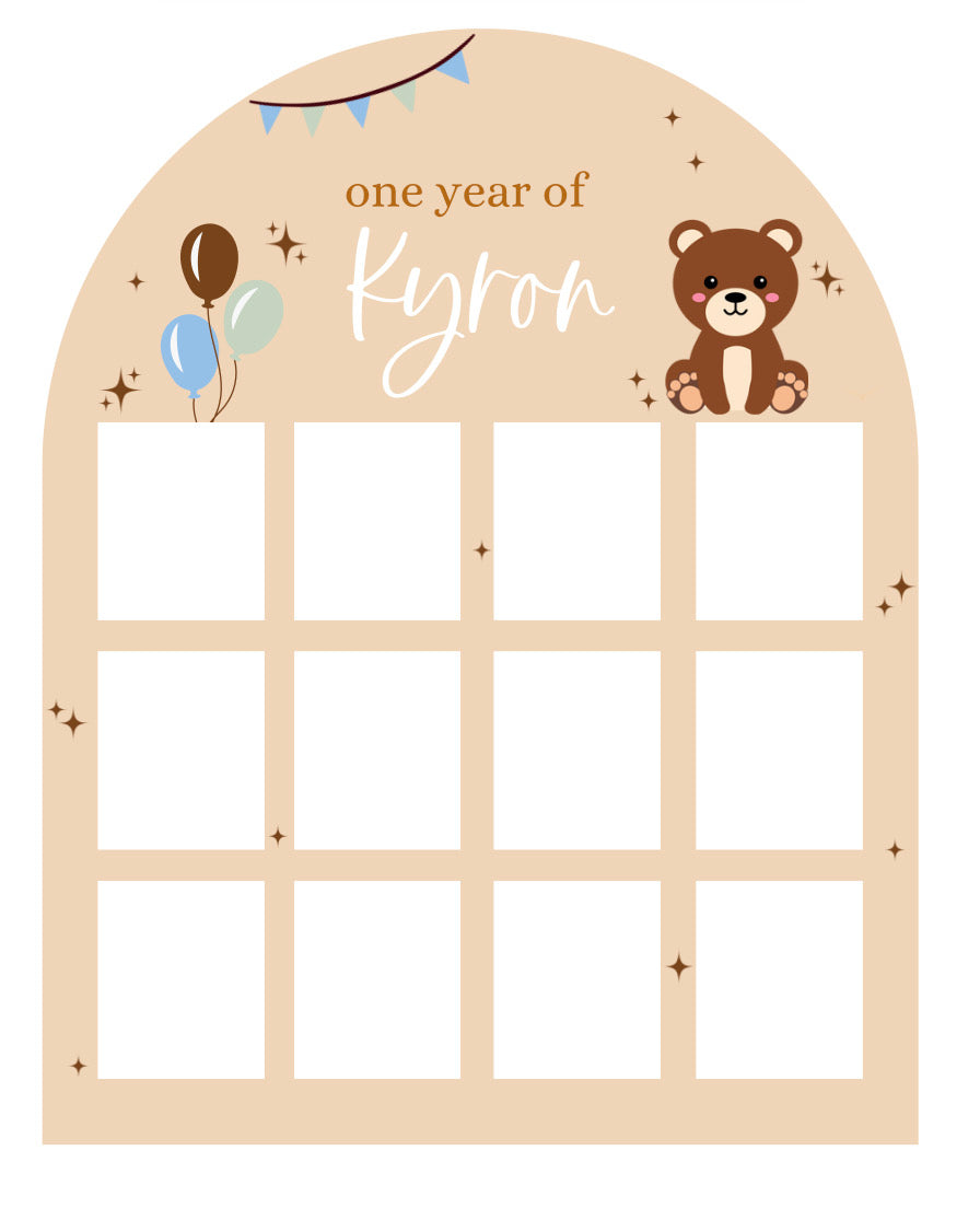 Birthday board - Beary First