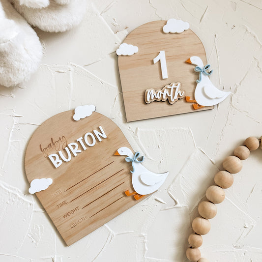 Goose Name Plaque