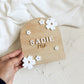Floral Name Plaque