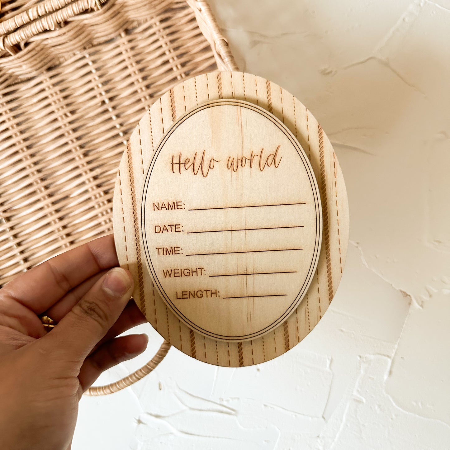 Vintage Name Plaque