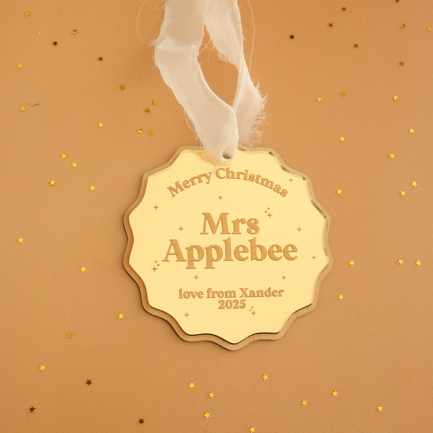 Teacher ornament (Double layered)