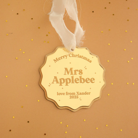 Teacher ornament (Double layered)