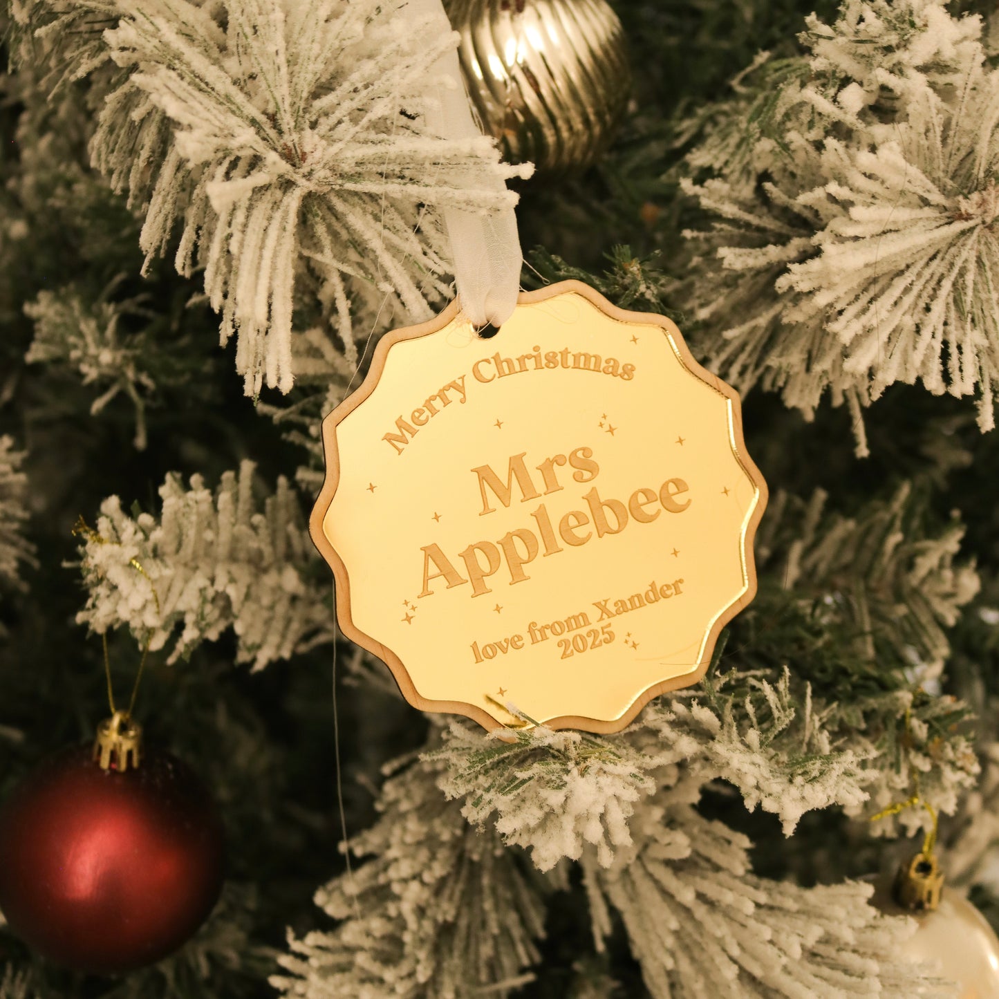 Teacher ornament (Double layered)