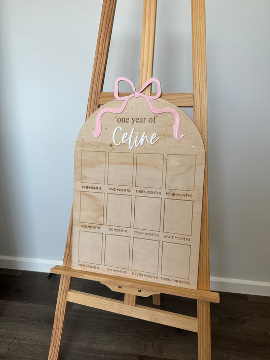 Bow Birthday board