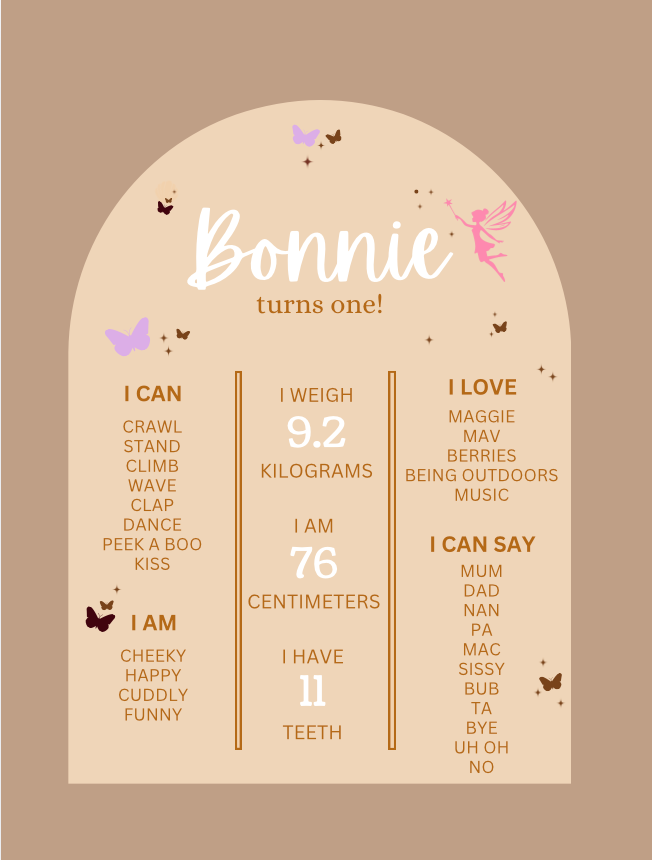 Fairy First Birthday Set