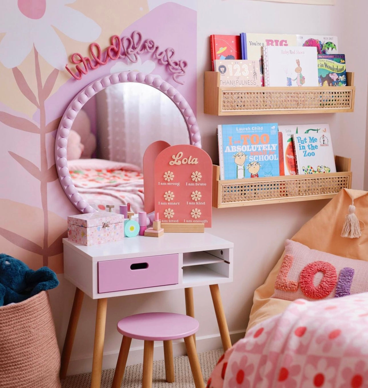 Affirmation plaque- Floral