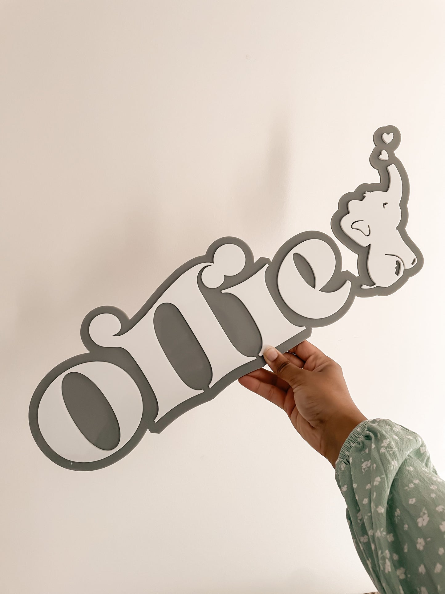 Elephant name plaque