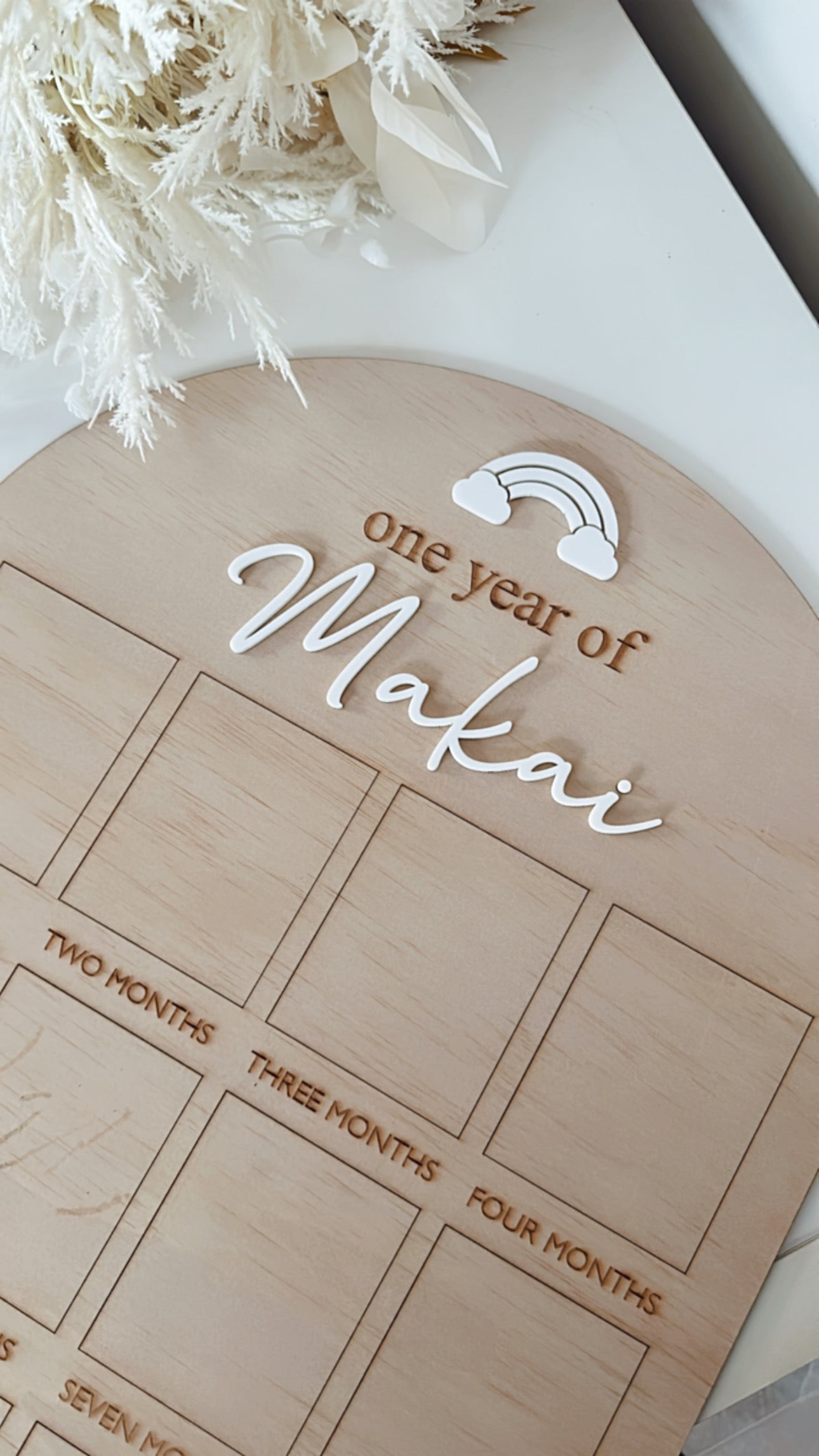 One year of photo board- Rainbow