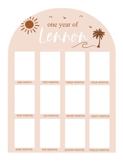 Birthday Board- coastal