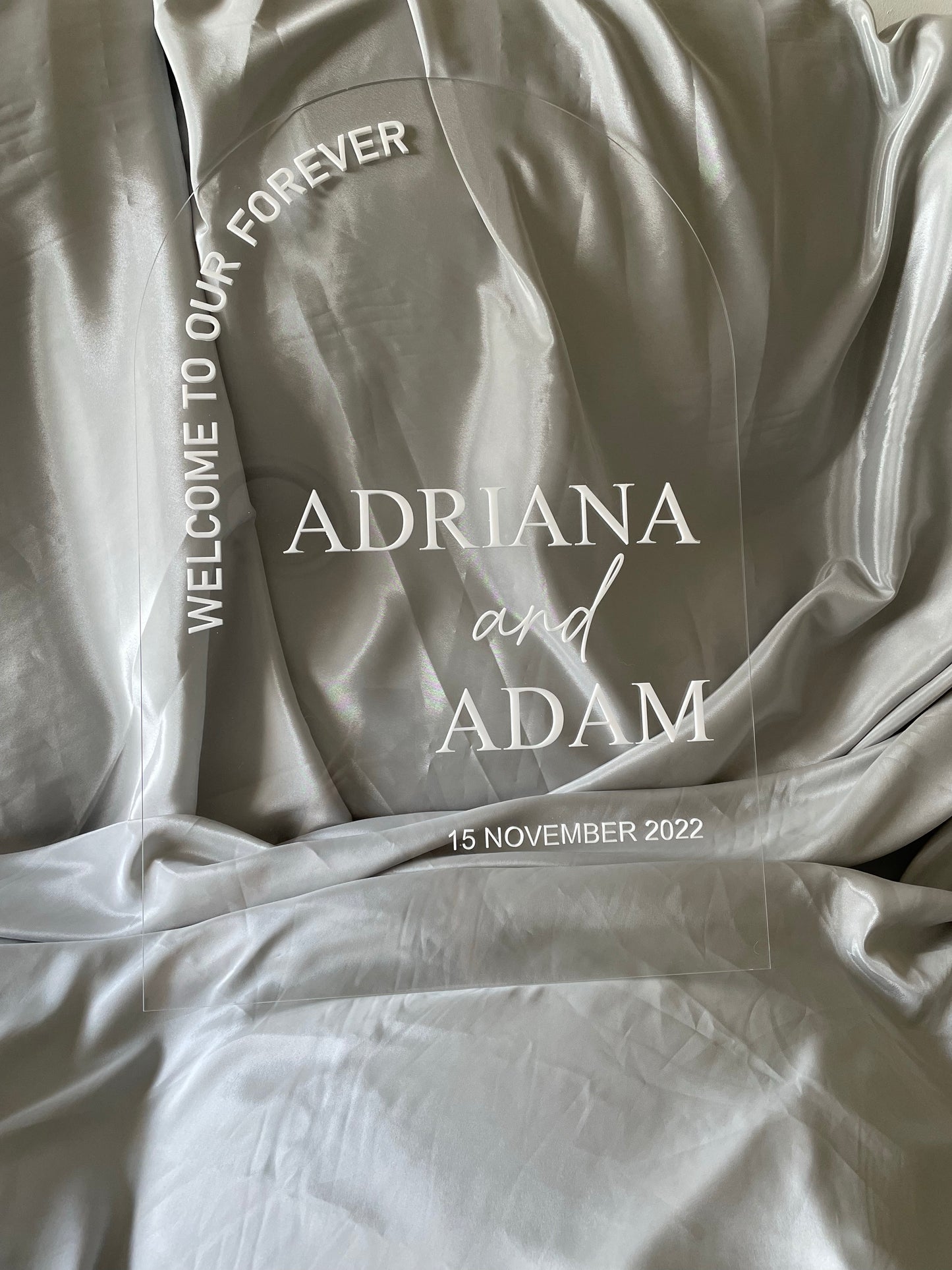 Over the moon- welcome sign