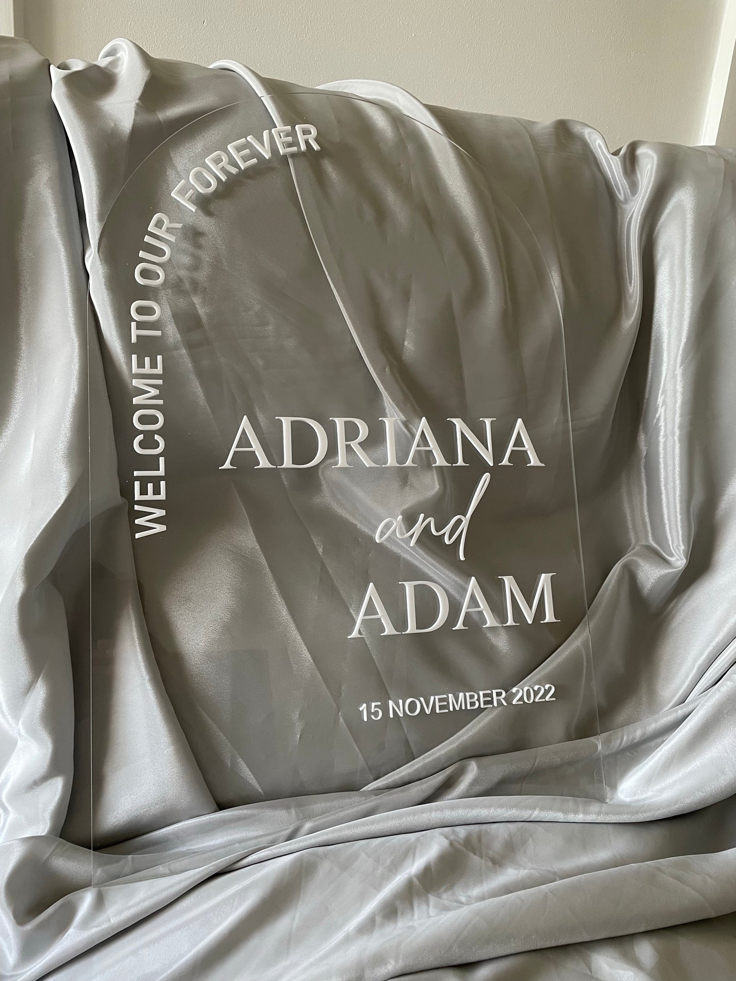 Over the moon- welcome sign