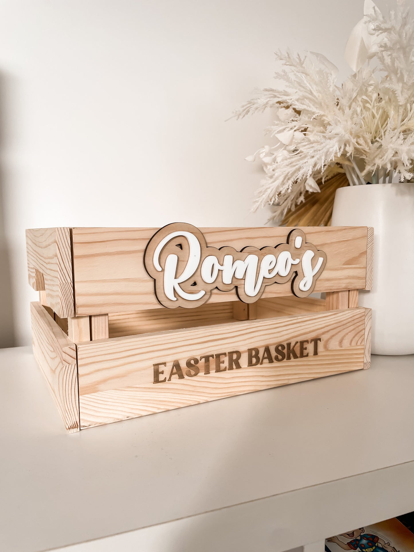 Easter Wooden Crate