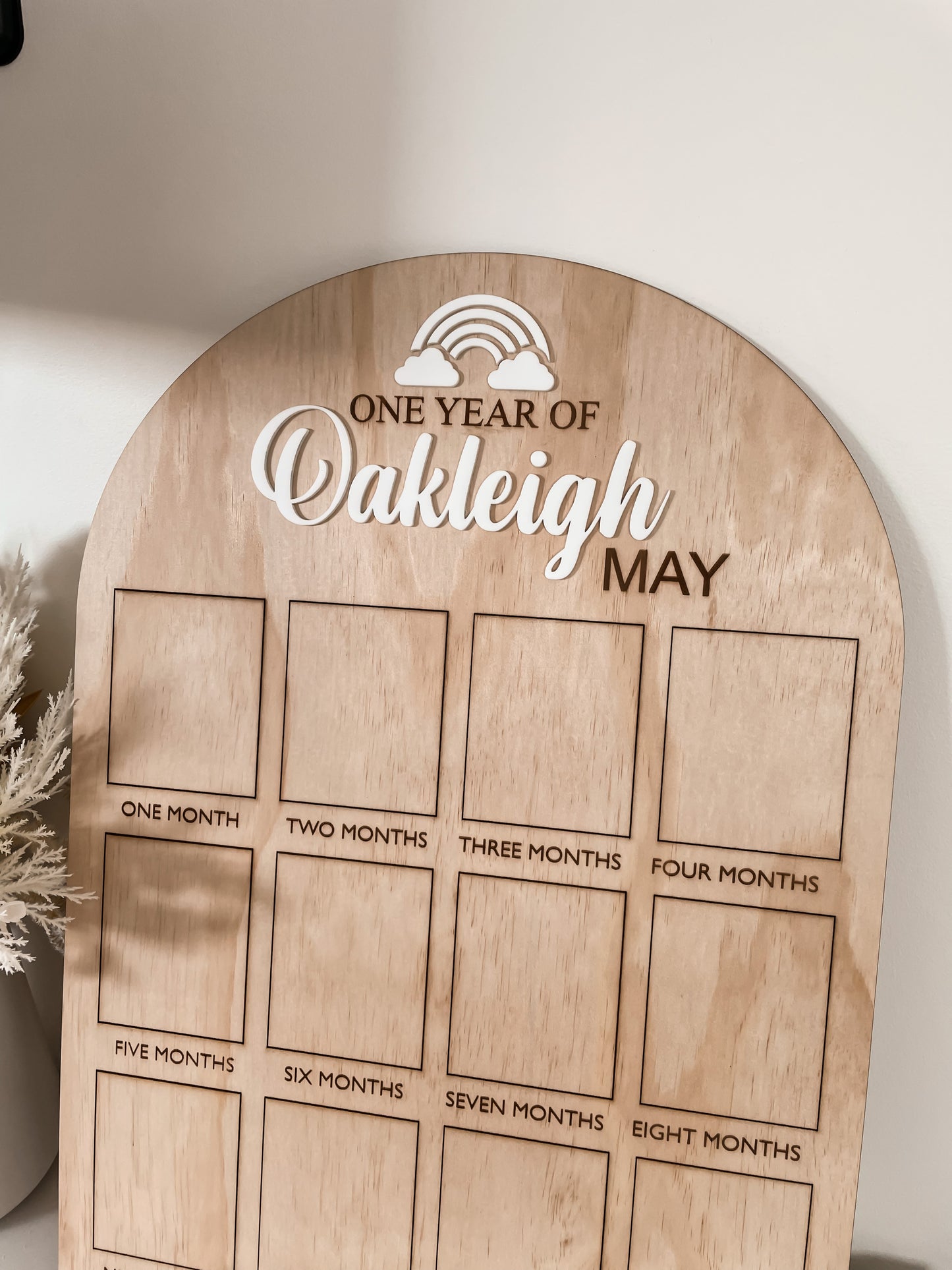 One year of photo board- Rainbow