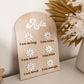 Wood Affirmation Plaque - Floral